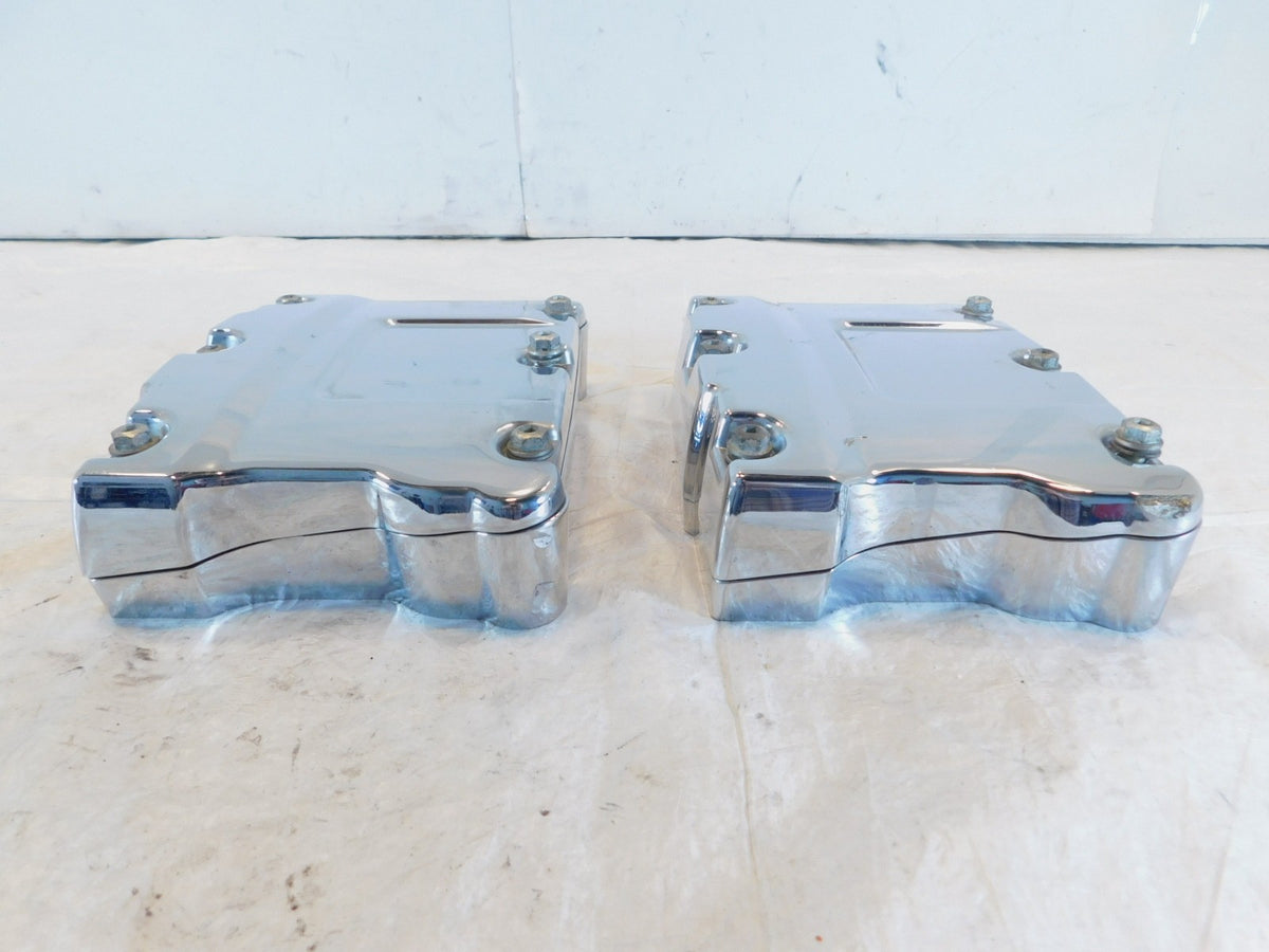 Harley Davidson Touring Dyna & Softail Chrome Cylinder Head Rocker Boxes - C3 Cycle
