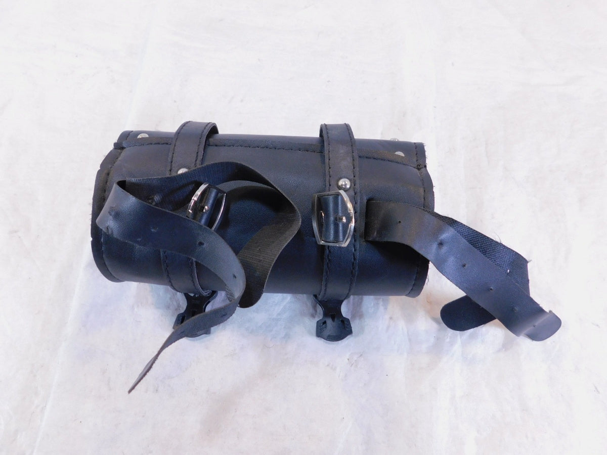 84-87 Yamaha Virago 700 XV700 Rear Fender Black Tool Container Pouch Saddlebag - C3 Cycle