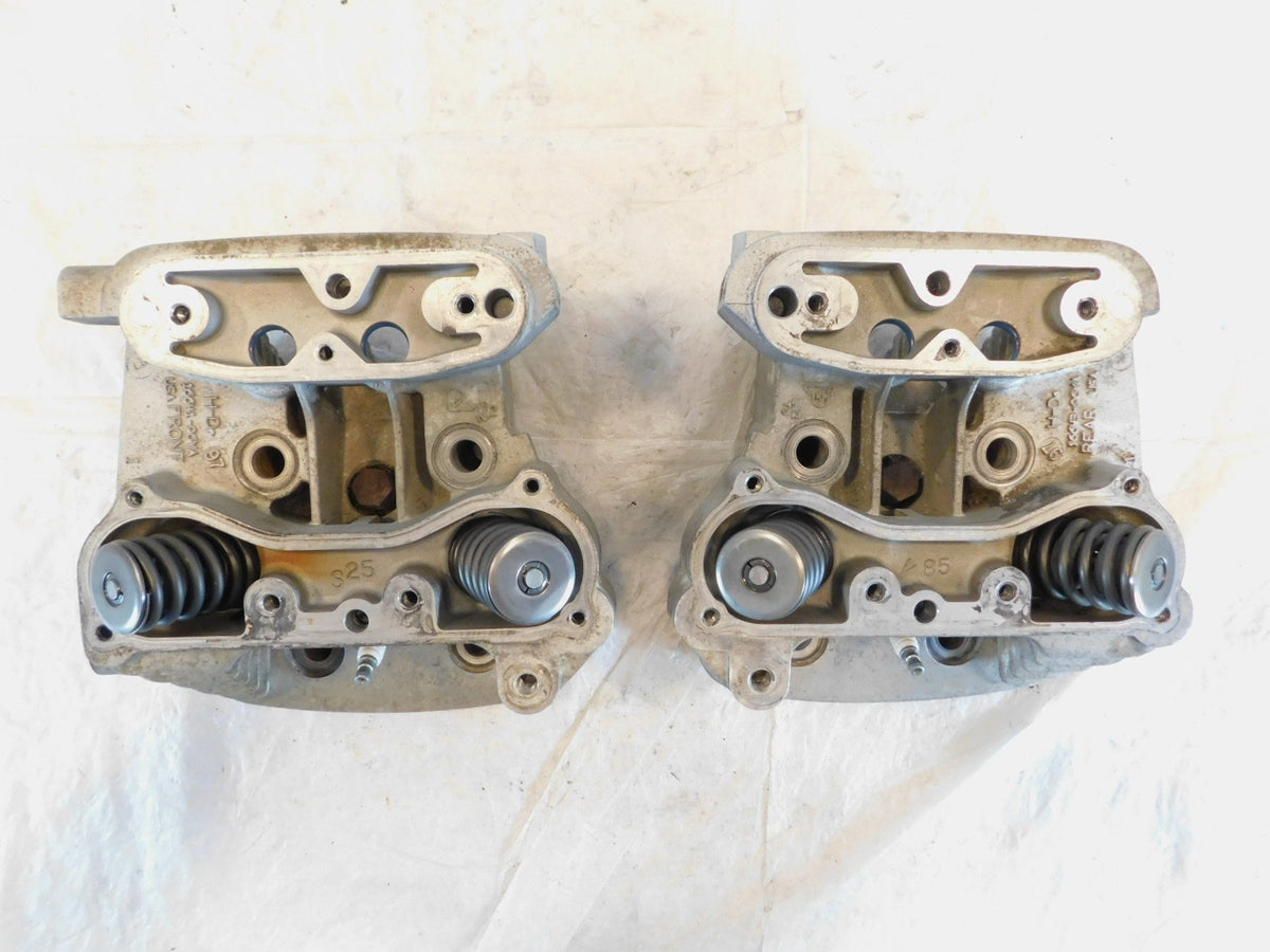 Harley Sportster 883 Front & Rear Engine Motor Cylinder Heads Springs & Valves - C3 Cycle