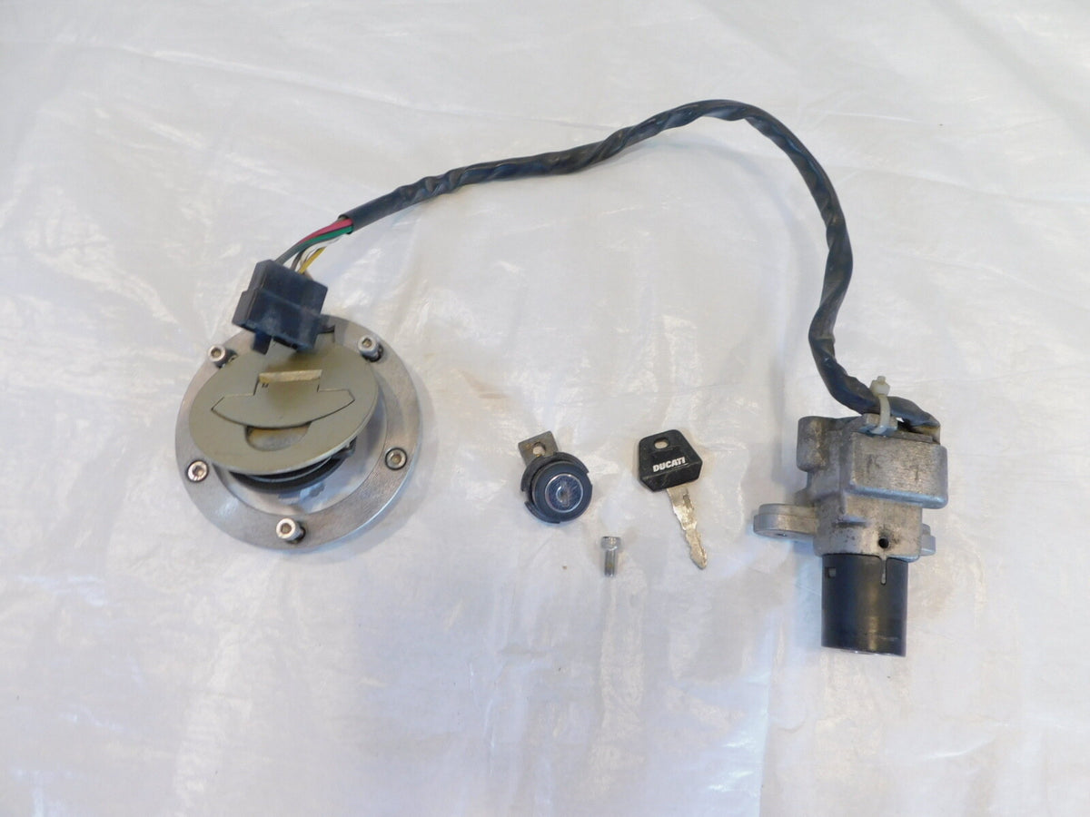 Ducati Sport-Touring ST3 & ST4 Ignition Switch & Fuel Tank Seat Lock Set Keyset - C3 Cycle