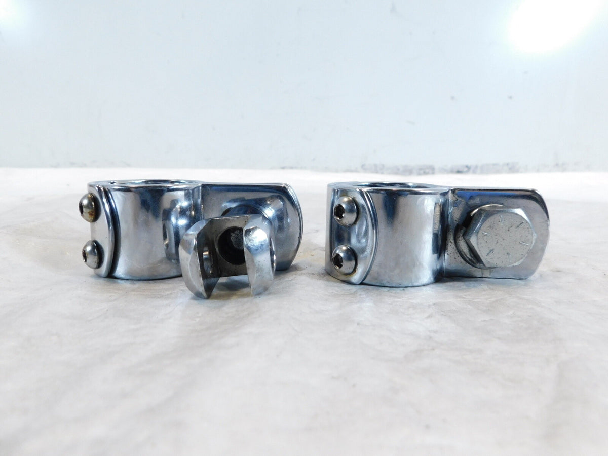 Harley Electra Glide & Road King Highway Footrest Footpeg Mount Clamp Brackets