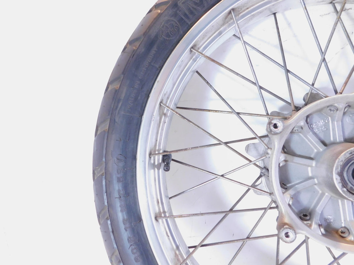 1994-2002 BMW R1100GS R1150GS Silver Spoked Front Wheel Rim Hub & Tire 2.5"x19" - C3 Cycle