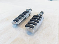 Harley Touring FXR Dyna Sportster & Softail Metal & Rubber Footpegs Footrests - C3 Cycle