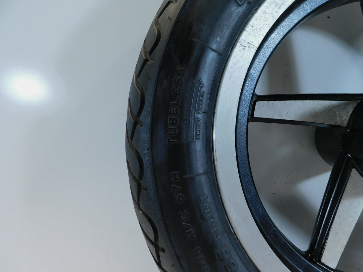 2000 00 Victory Standard V92 Cruiser Cast 5-Spoke Front Wheel Rim & Tire - C3 Cycle