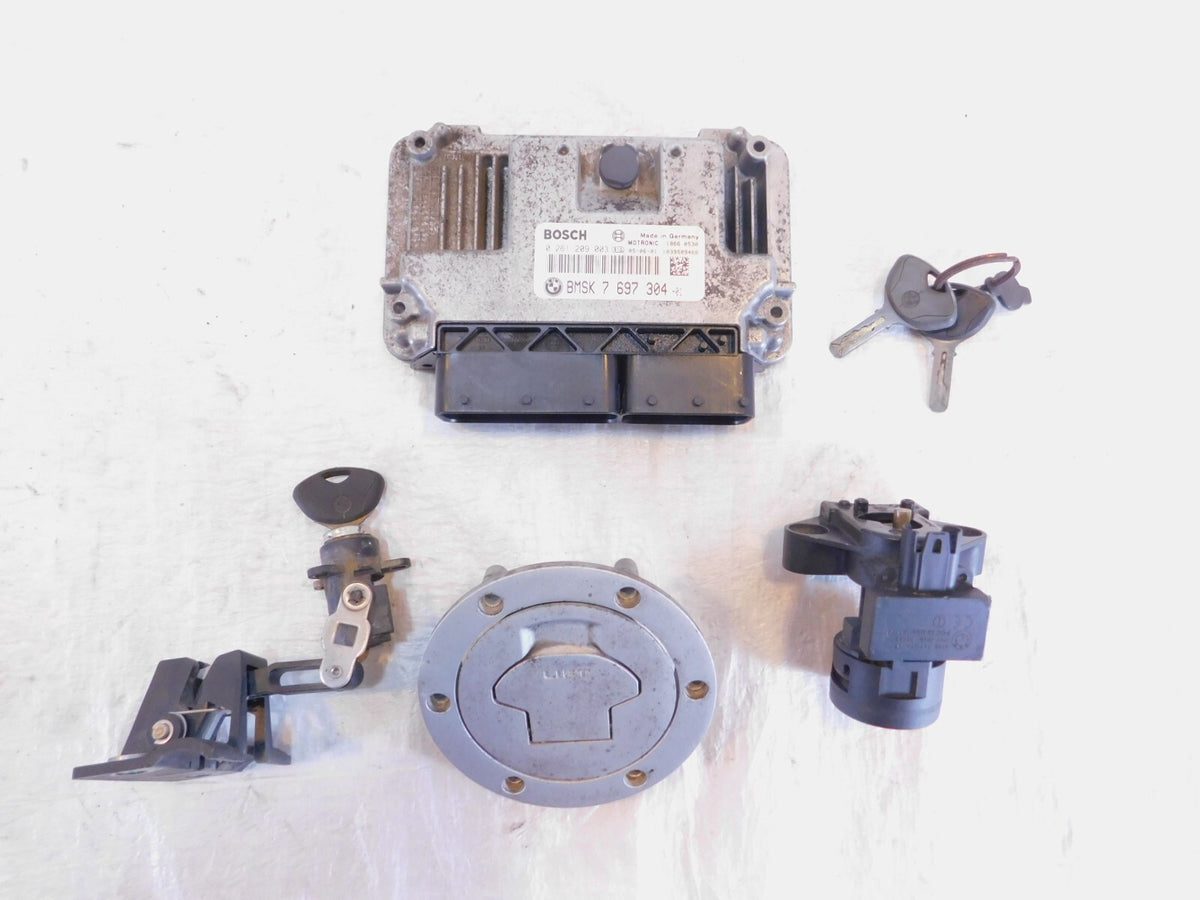 2005-2008 BMW R1200ST Ignition Switch Seat Steering Lock & Fuel Tank Cap Key Set - C3 Cycle