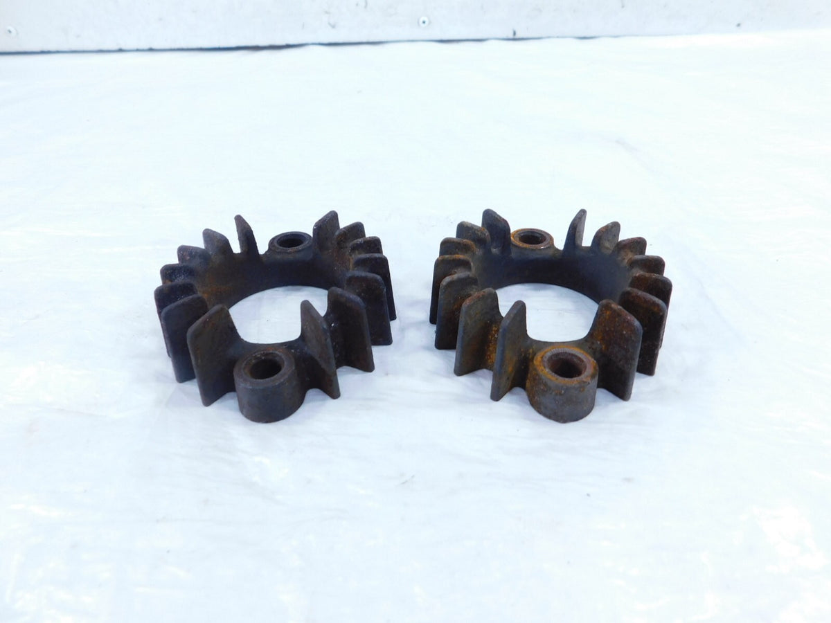 1976 76 Moto Guzzi Convert I V1000 Engine Exhaust Header Pipe Mount Nut Flanges - C3 Cycle