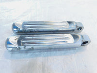 Pair Harley Touring Dyna Sportster & Softail Chrome Left Right Footpeg Footrests - C3 Cycle