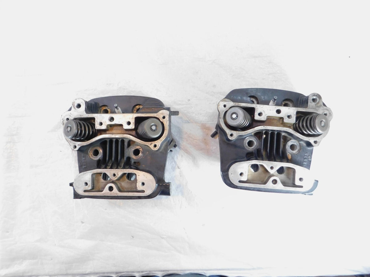 1988-1989 Harley Davidson Sportster 1200 Black Cylinder Heads Valves & Springs - C3 Cycle