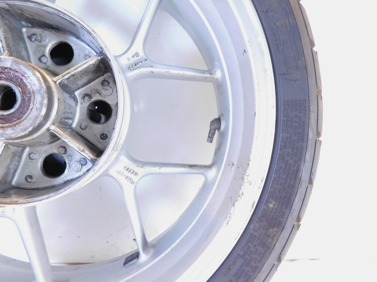 2007 2008 2009 2010 2011 2012 Triumph Tiger 1050 SE Silver Rear Wheel Rim & Tire