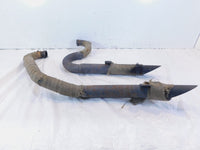 2006-2010 Victory Kingpin Black Dual Front & Rear Exhaust Header & Muffler Pipes - C3 Cycle