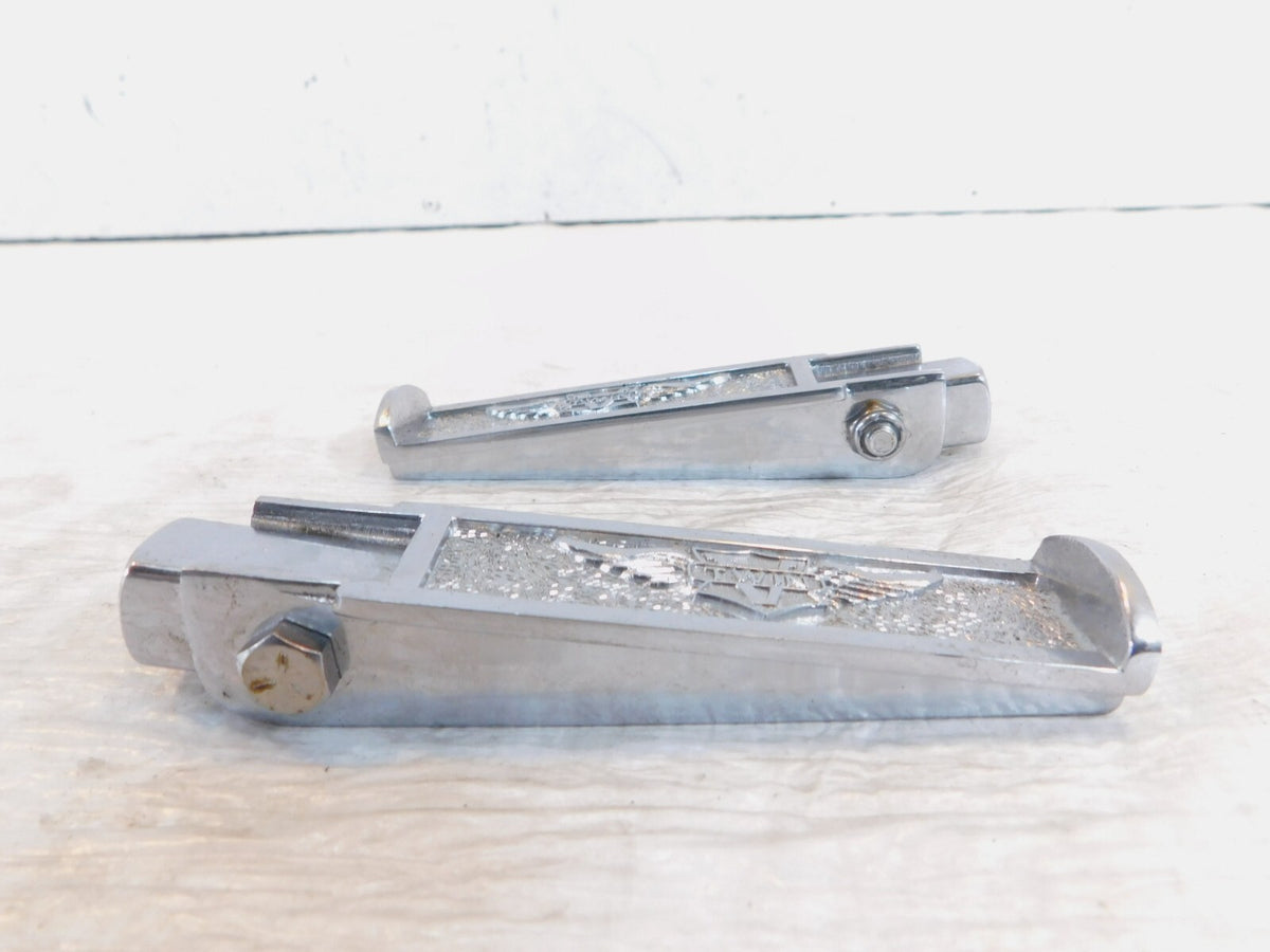 Harley Davidson Logo Touring Electra Glide & Road King Highway Footrest Footpegs - C3 Cycle