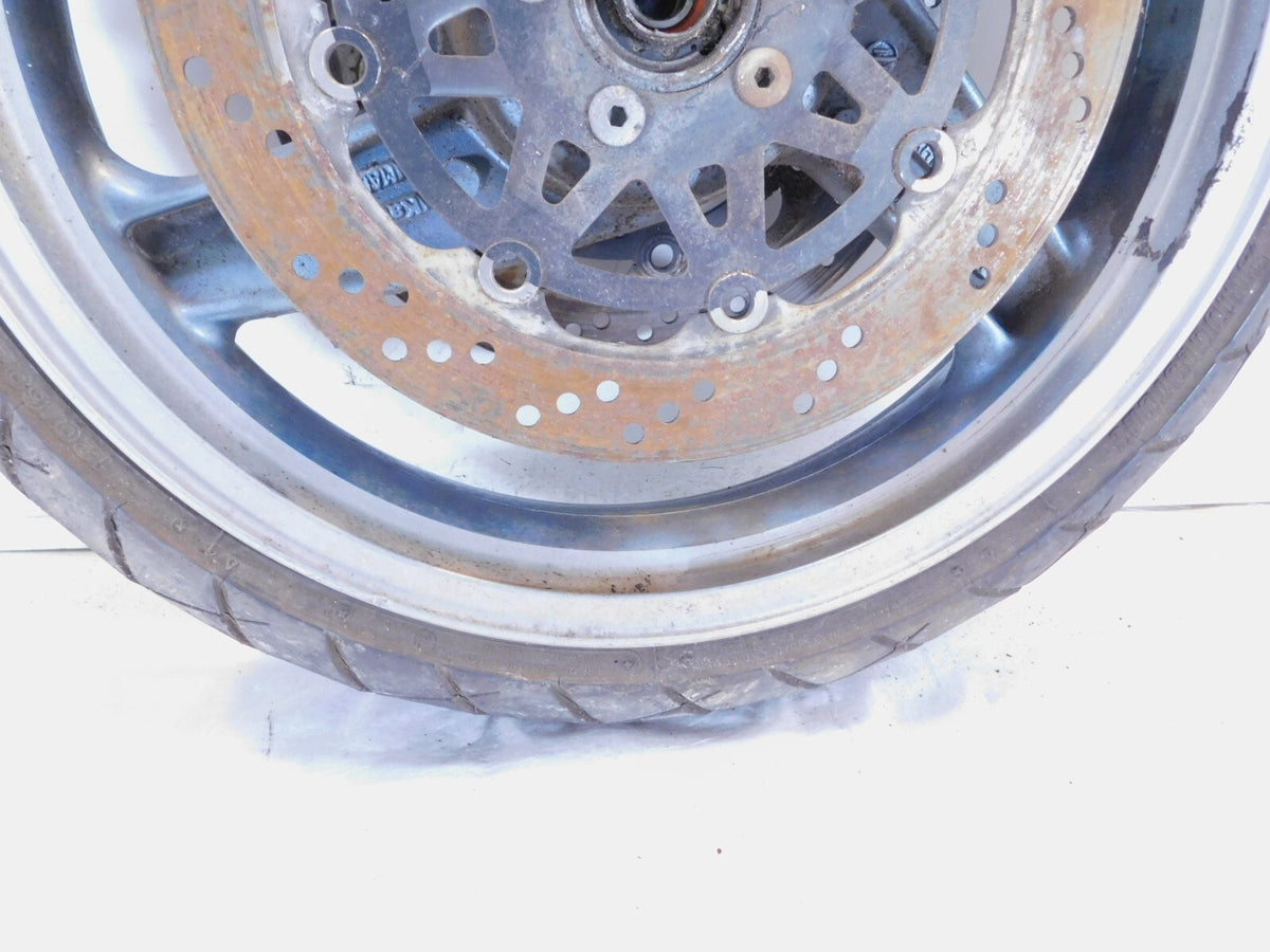 1992-1993 Kawasaki Ninja ZX6 ZX600 Front Cast Wheel Rim & Brake Disc Rotors - C3 Cycle