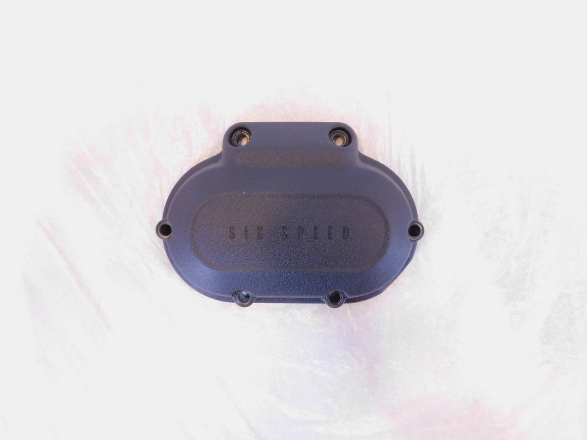 Harley Electra Glide Dyna & Softail Twin Cam Black Transmission Side Cover Cap - C3 Cycle