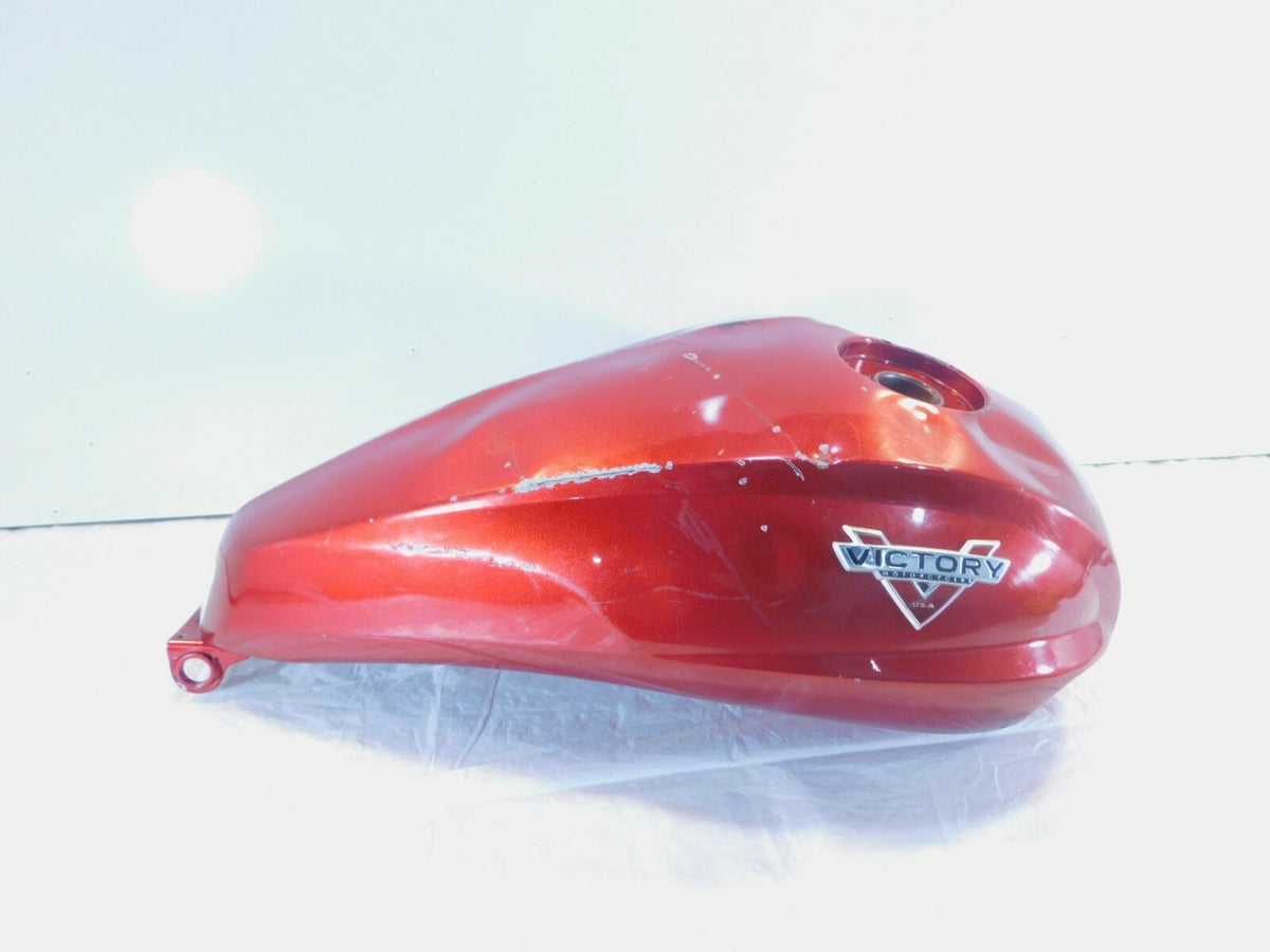 2010-2017 Victory Cross Country Sunset Red Fuel Gas Petrol Tank -Dented - C3 Cycle