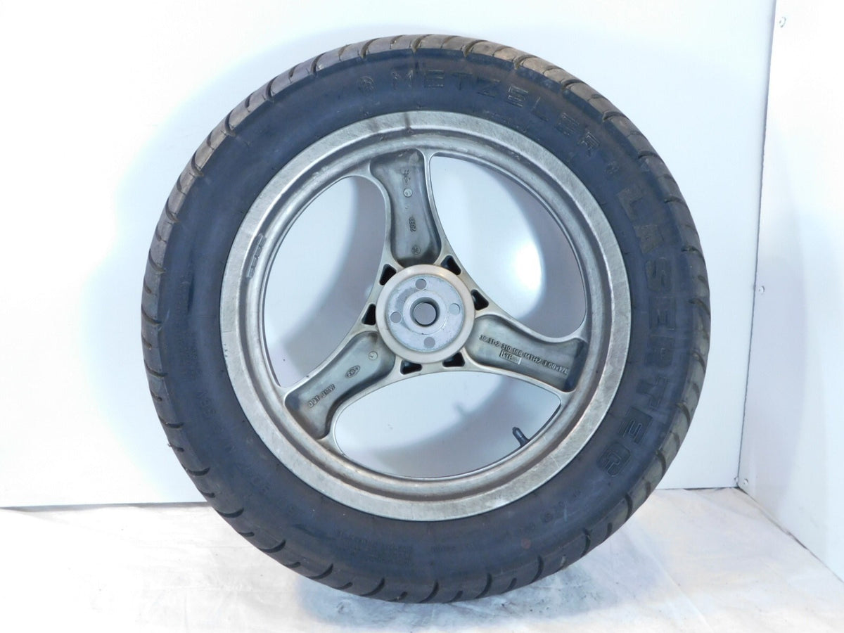 1984-1996 BMW K75 K75C K75S K75RT K100 Silver Cast Rear Wheel Rim & Tire - 3x17" - C3 Cycle