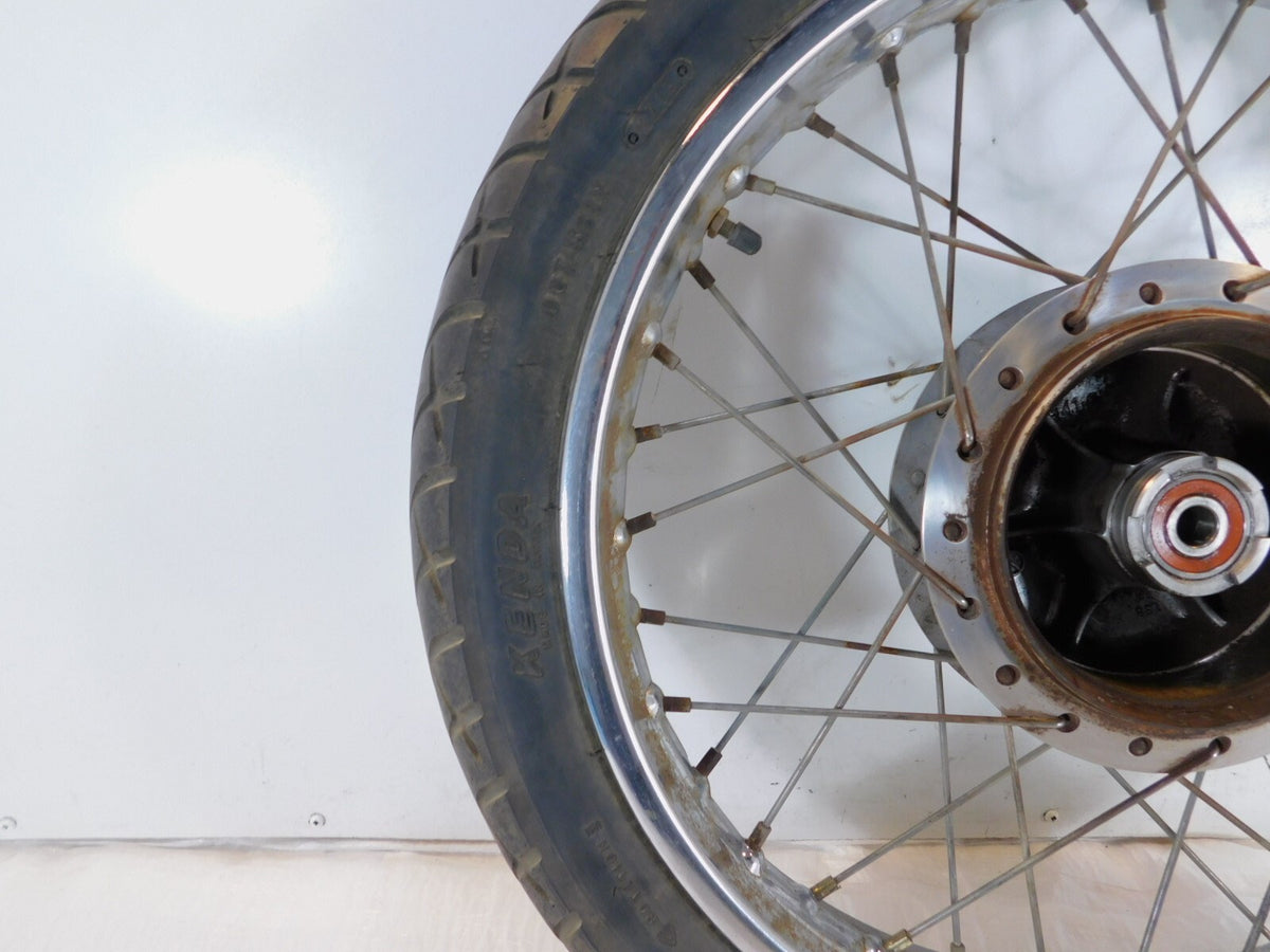 1991-97 Honda Nighthawk 250 CB250 Front Wheel Rim & Hub 18x1.85 Bent -For Parts - C3 Cycle