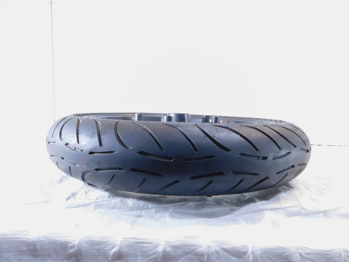 BMW K1200R K1200S & K1300GT K1300R K1300S Gray Front Wheel Rim & Tire - Bent - C3 Cycle