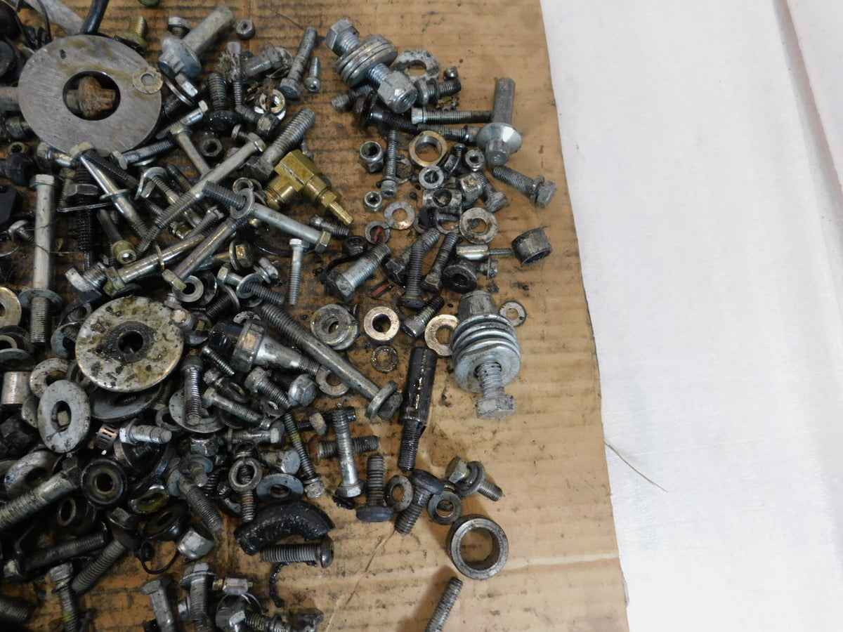 1989 89 Harley Davidson Tour & Electra Glide Nuts Bolts & Brackets Parts Box Lot - C3 Cycle