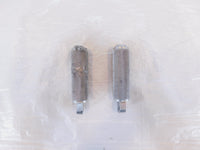 Harley Touring FXR Dyna Sportster & Softail Silver Knurled Footpegs Footrests - C3 Cycle