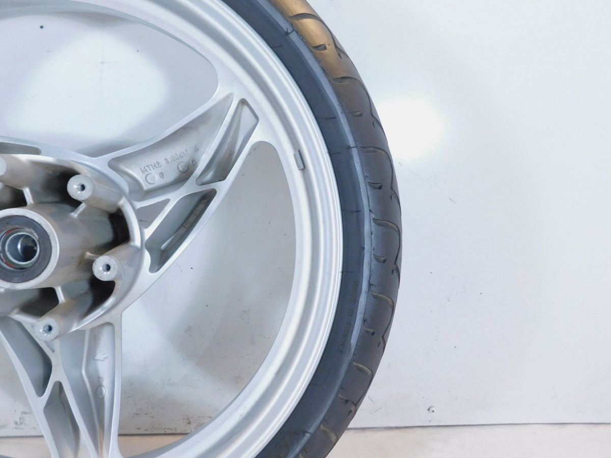 2001 2002 2003 2004 2005 BMW F650CS F650 CS Silver Front Wheel Rim & Tire - C3 Cycle