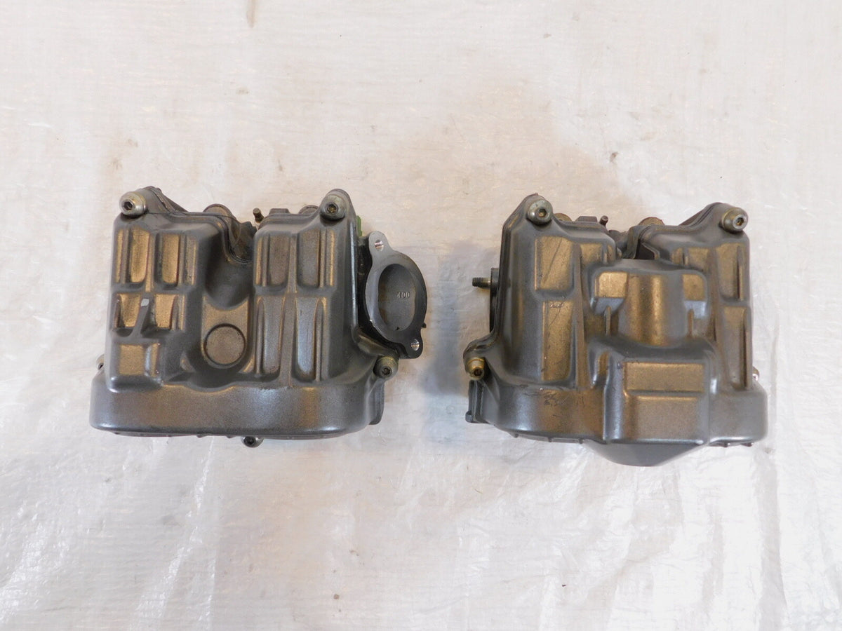 2000-2003 Aprilia SL1000 Falco Engine Front/Rear Cylinder Heads w/ Valves - C3 Cycle
