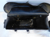 2003 Kawasaki Vulcan 1500 Aftermarket Black Left/Right Rear Storage Saddle Bags - C3 Cycle