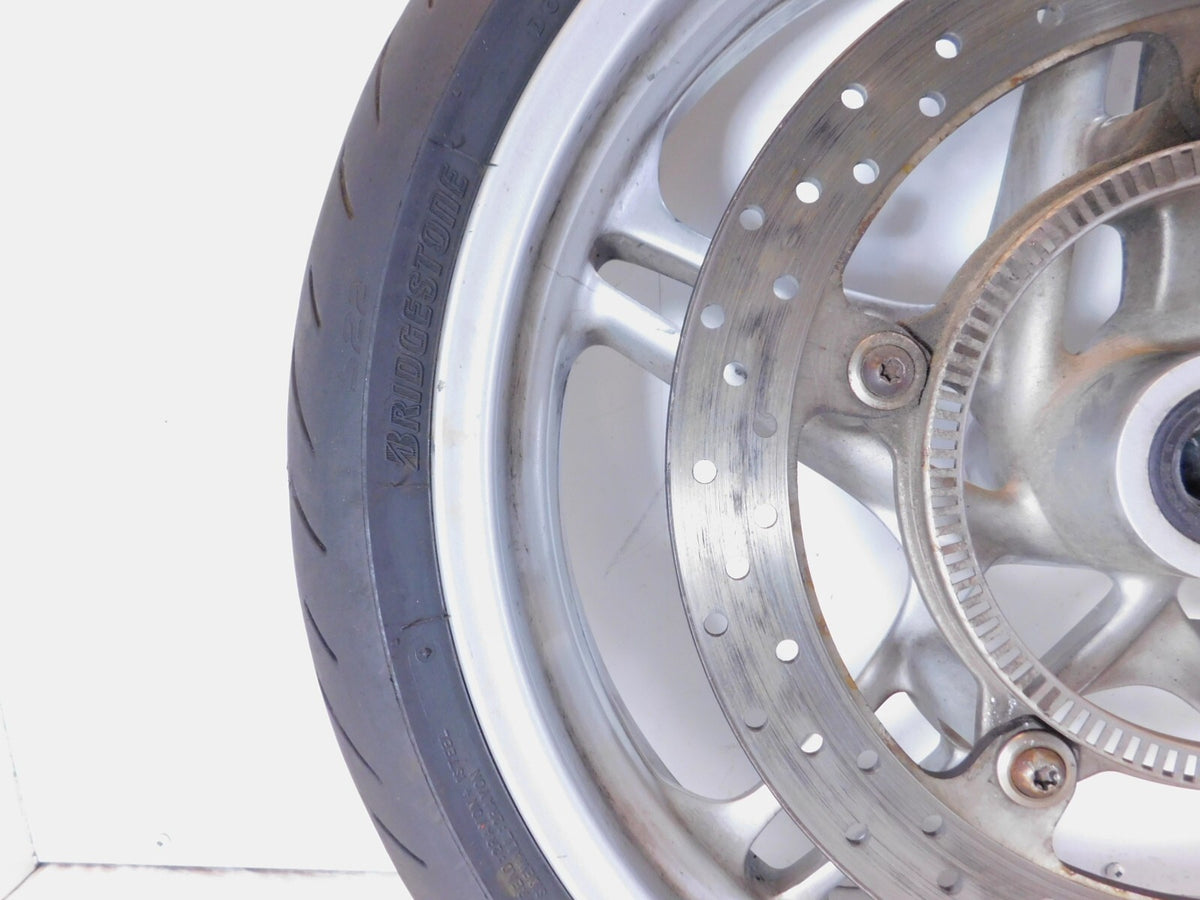 BMW K1200GT K1200RS R1100S R1150R Cast Silver Front Wheel Rim Tire & Brake Rotor - C3 Cycle