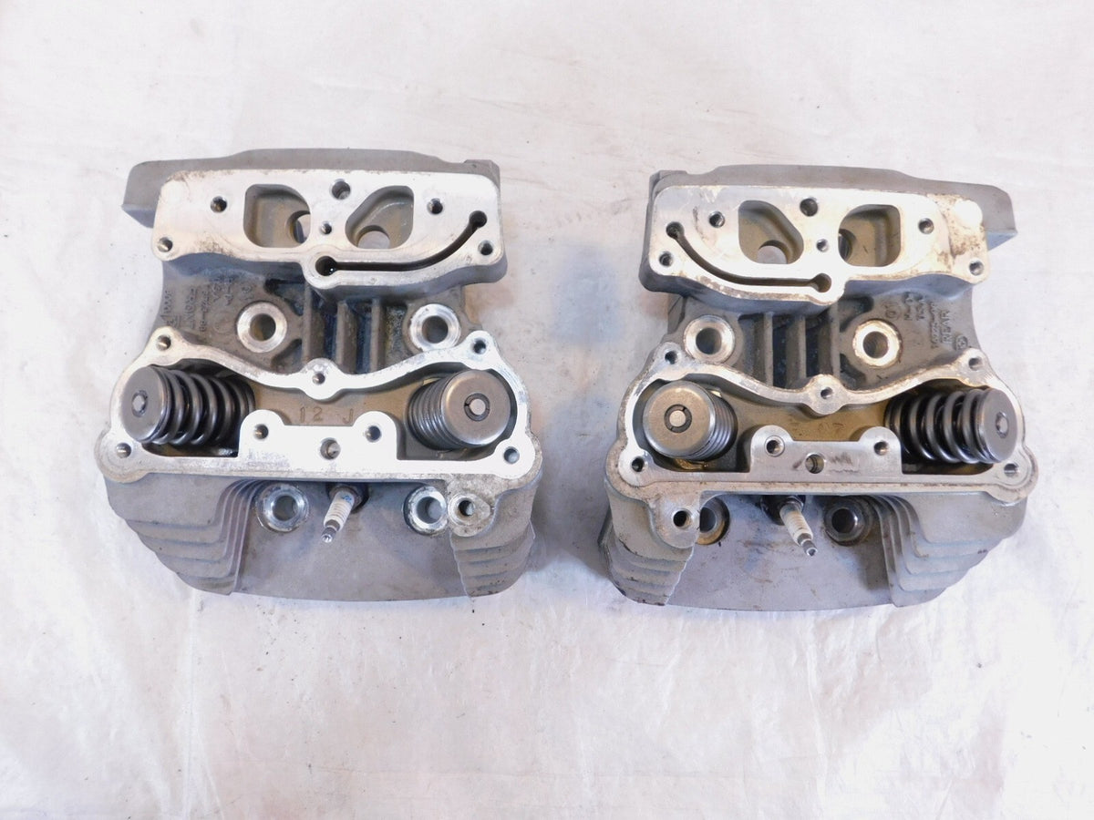 Harley Davidson Touring Softail & Dyna Silver Cylinder Heads & Valves w/ Springs