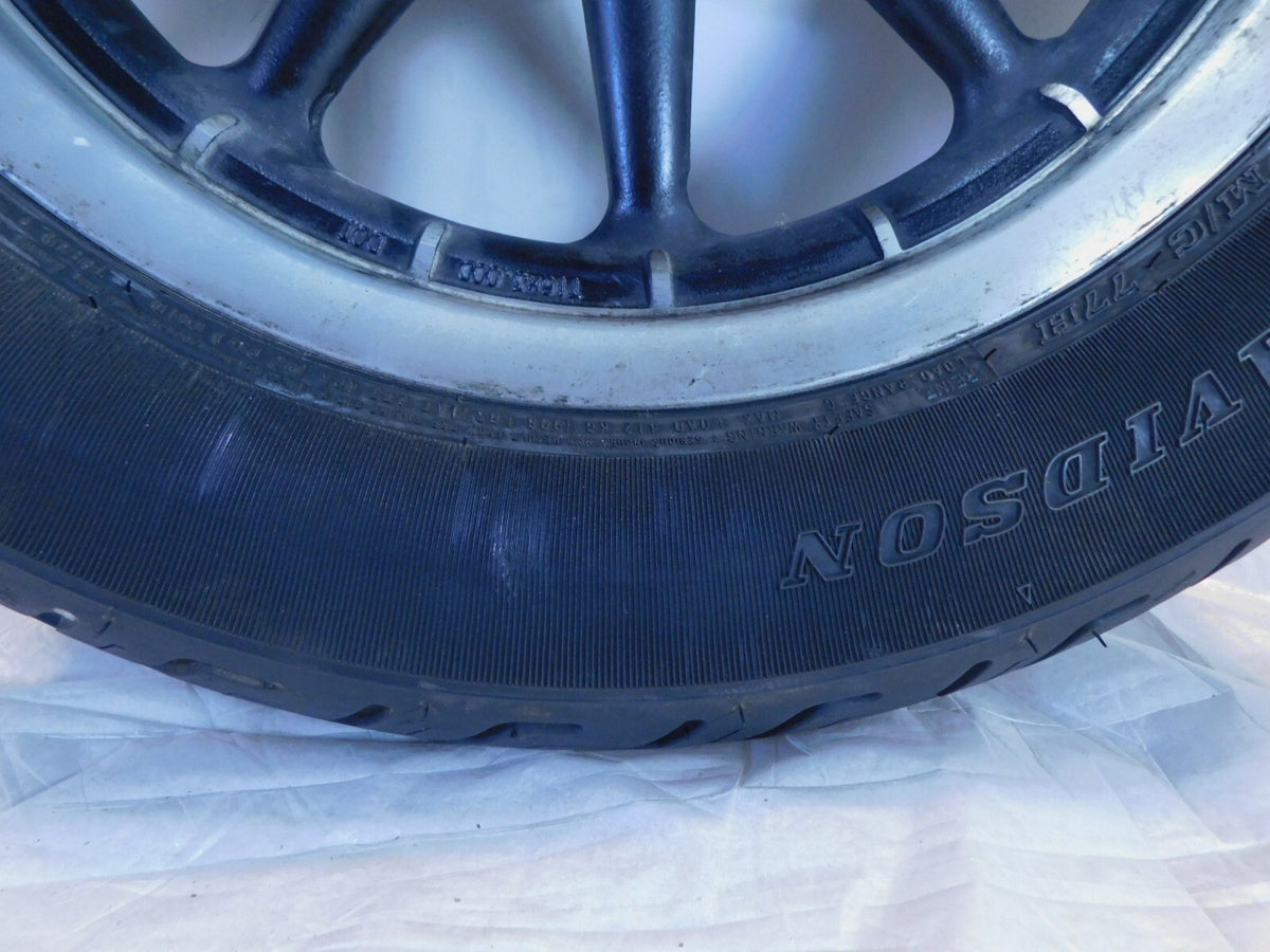 Harley Touring Road Street & Electra Glide Black Mag Cast Rear Wheel Rim & Tire - C3 Cycle