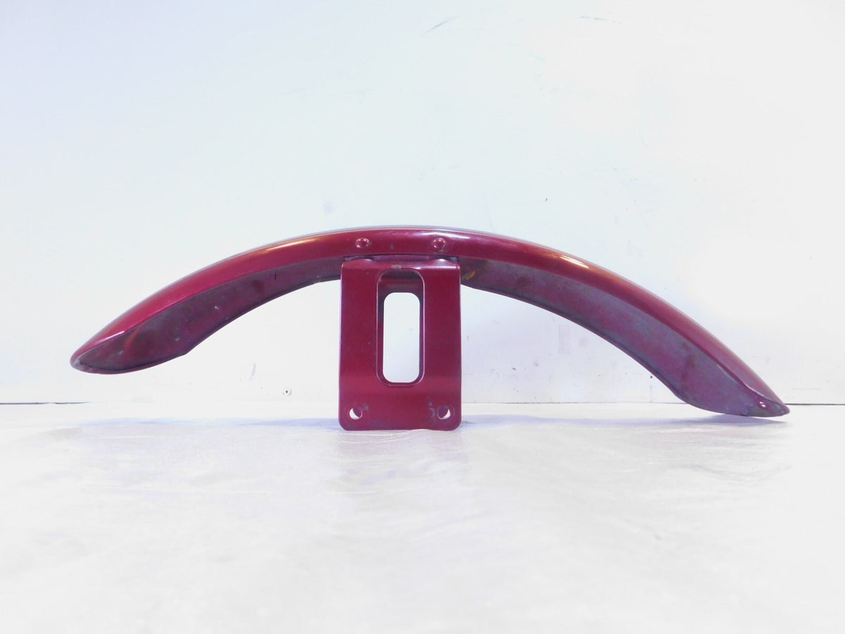Harley Davidson Sportster 883 & 1200 Red Front Wheel Cover Fender - Bent - C3 Cycle