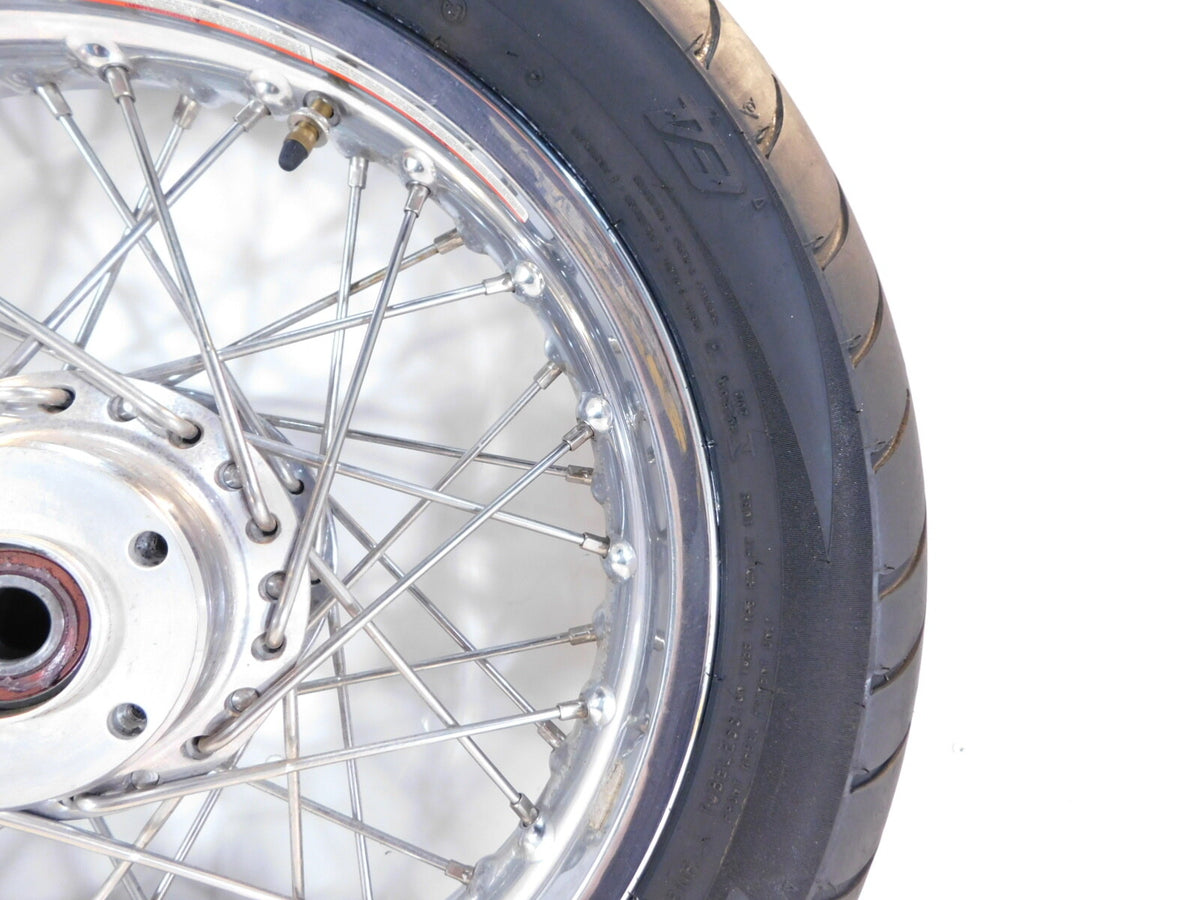 Victory V92 Deluxe & Touring Cruiser Chrome Laced Front Wheel Rim Rotor & Tire - C3 Cycle