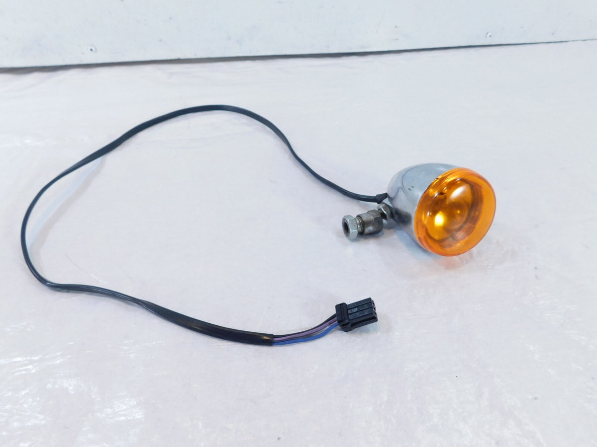 Harley Davidson Sportster Softail Dyna V-Rod Chrome Front Turn Signal Indicator - C3 Cycle