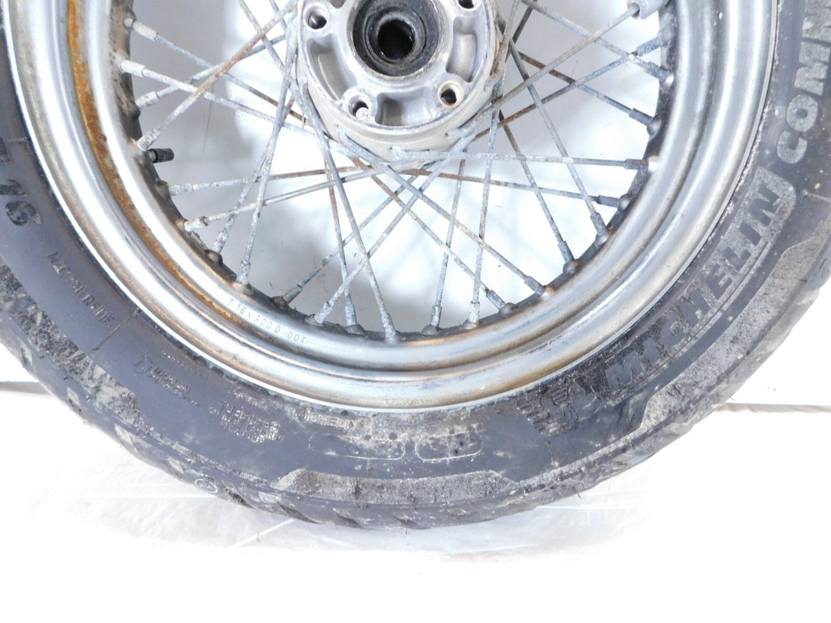 Harley Dyna Softail Sportster 883 1200 Chrome Laced Rear Wheel Rim & Tire -Rust - C3 Cycle