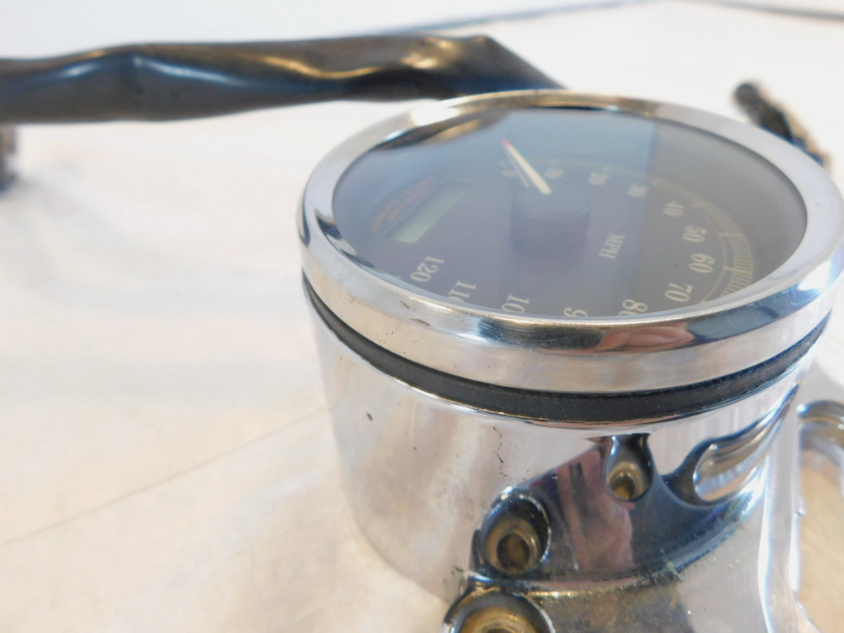 Harley Davidson Sportster 1200 & 883 Custom Chrome Speedometer Speedo & Bracket - C3 Cycle