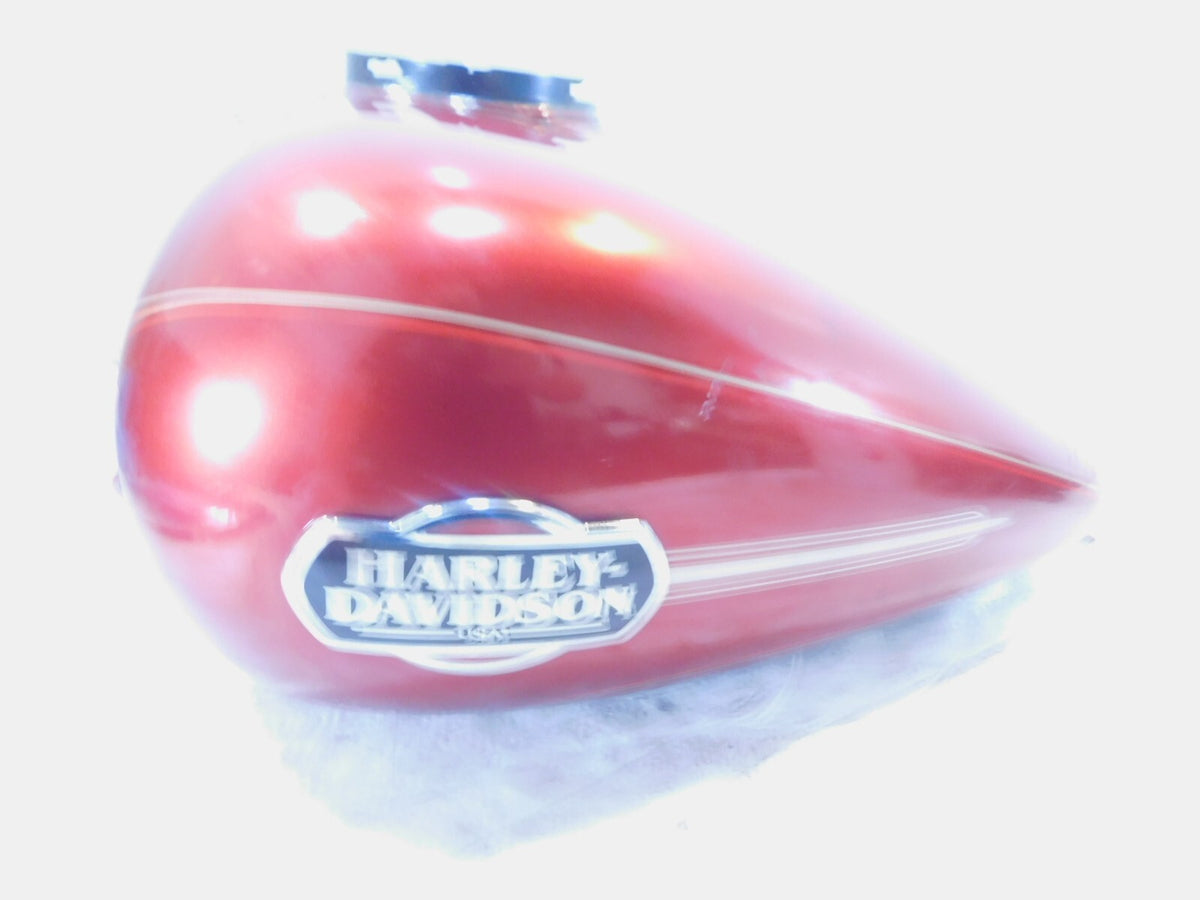 Harley Davidson Road Street & Electra Glide Red Fuel Gas Petrol Tank  -Dented - C3 Cycle