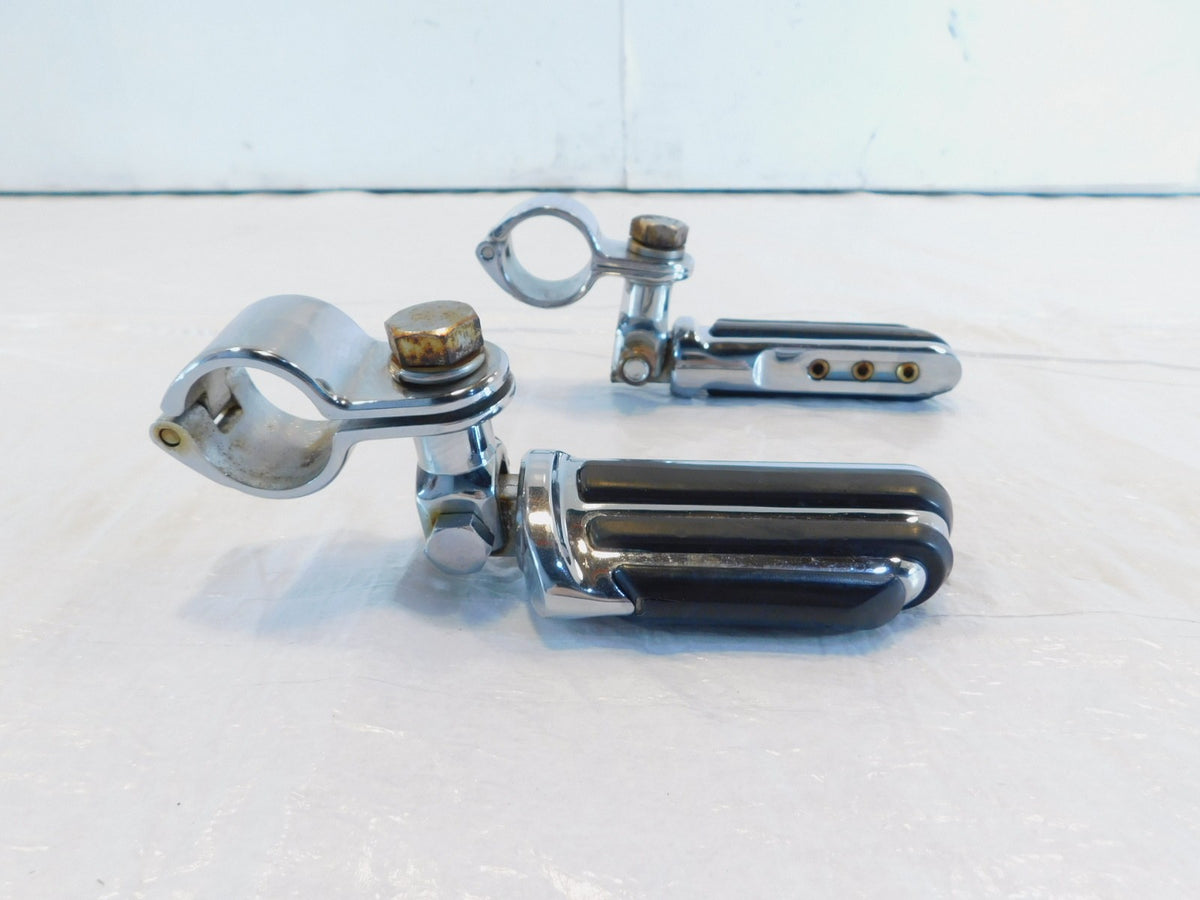 Harley Davidson Electra Glide & Road King Adjustable Highway Footrest Footpegs - C3 Cycle