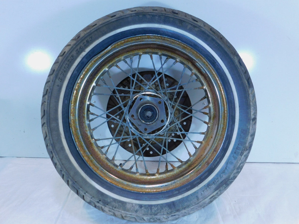 Harley Davidson EVO Touring Electra Glide Chrome Laced Front Wheel Rim & Tire - C3 Cycle