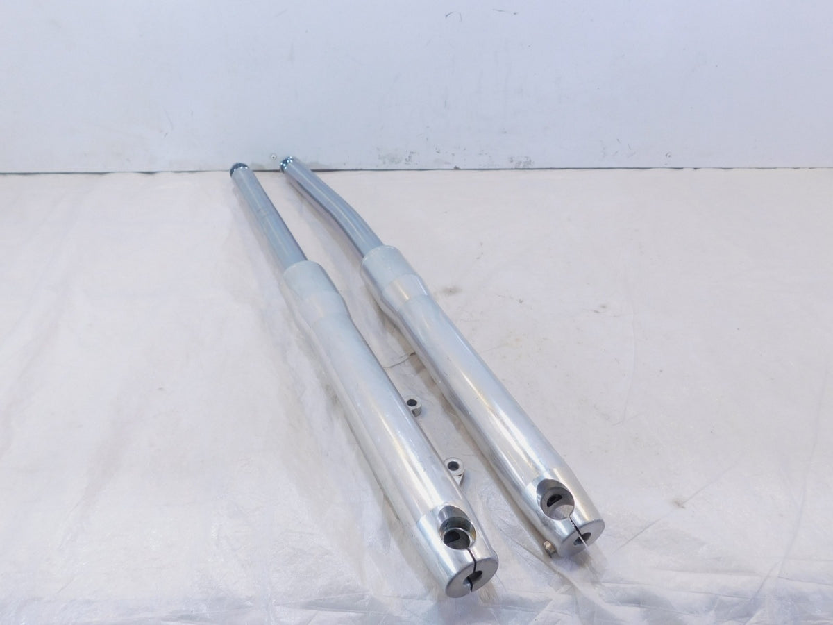 2002 & 2003 Indian Gilroy Scout Left & Right Front Polished Forks Shocks - BENT - C3 Cycle