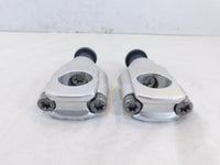 2012-2018 BMW F800 F800GT Silver Front Left Right Handlebar Riser Bracket Clamps - C3 Cycle