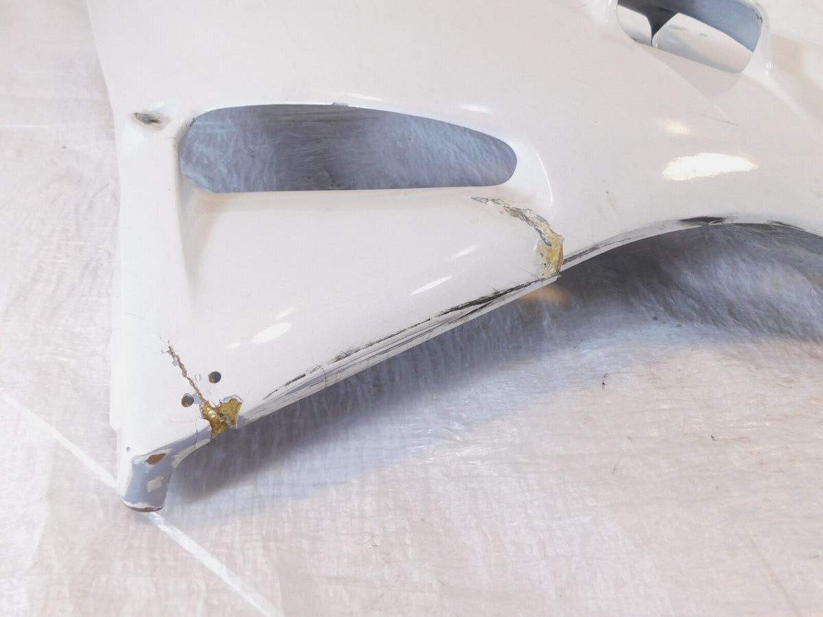 1994 Yamaha FZR600R White Right Lower Fairing Cowl Cowling - Fiberglass - C3 Cycle
