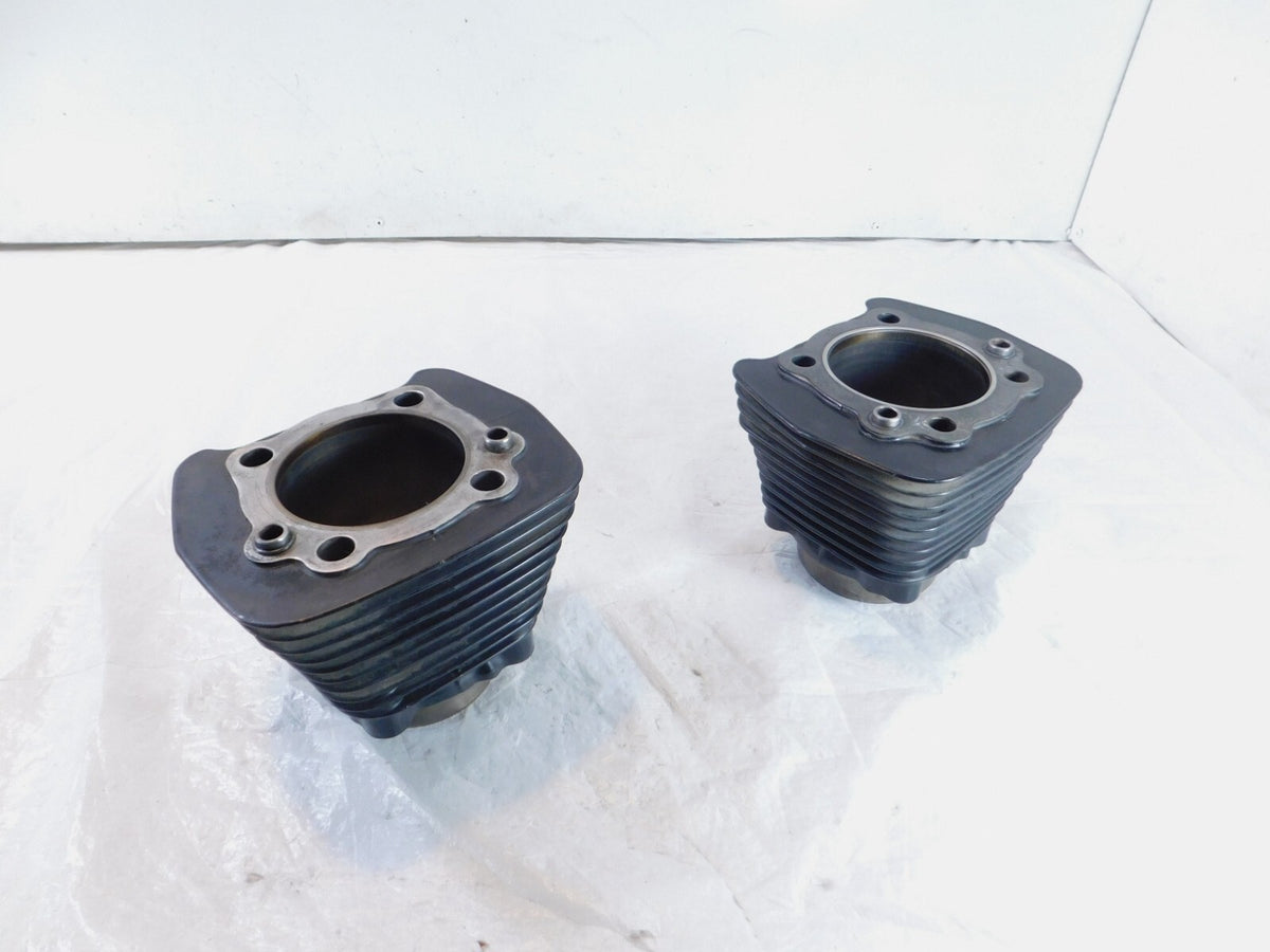 Pair Harley Davidson Sportster 1200 Black Engine Cylinder Barrel Jugs - C3 Cycle
