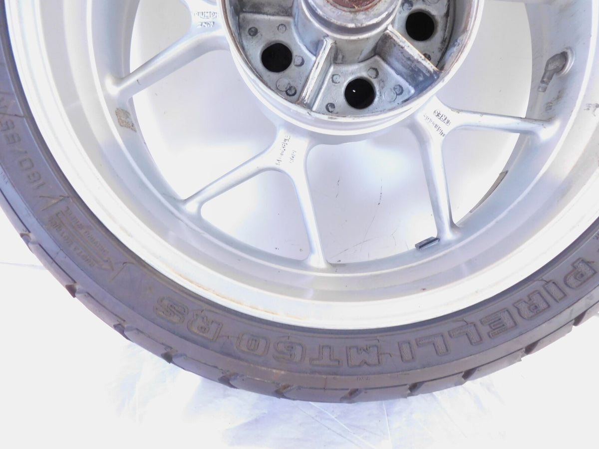 2007 2008 2009 2010 2011 2012 Triumph Tiger 1050 SE Silver Rear Wheel Rim & Tire