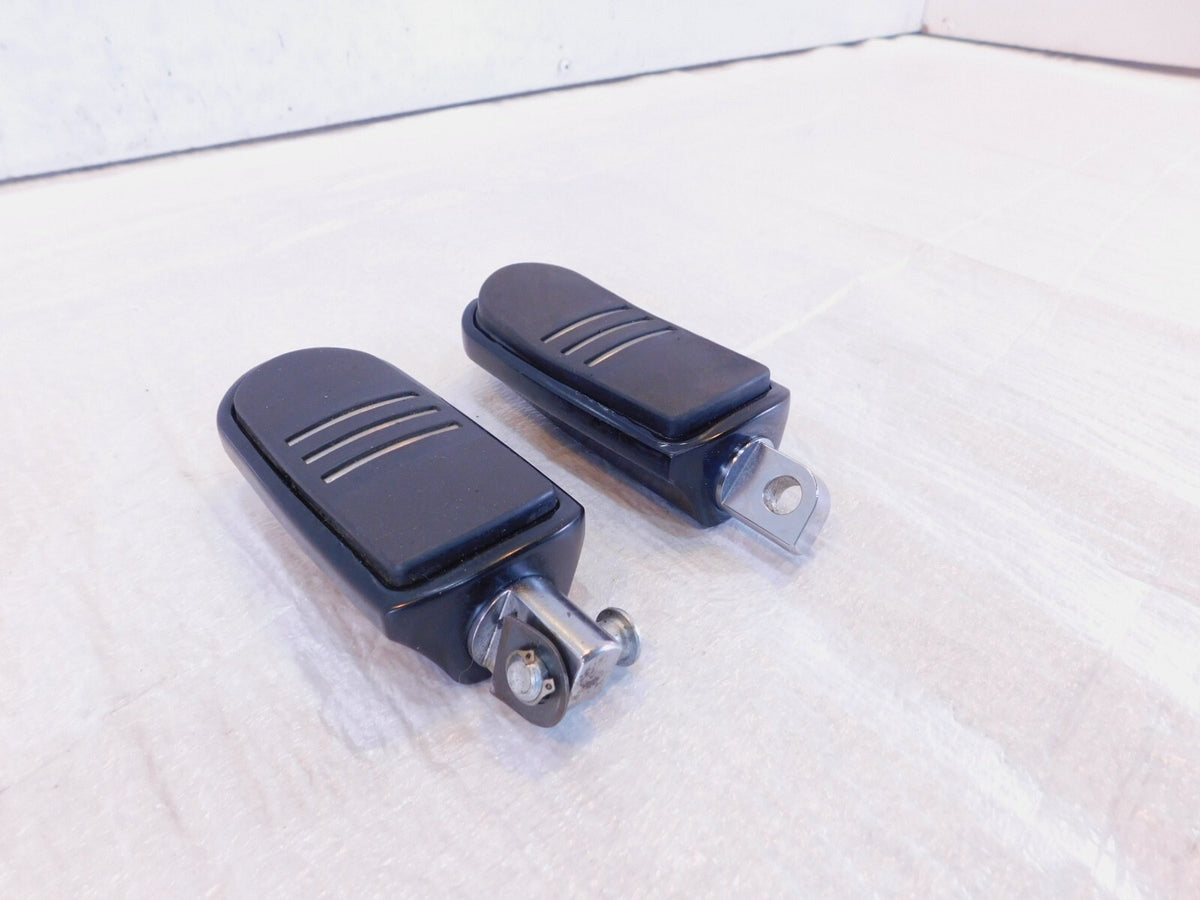 Harley Touring FXR Dyna Sportster & Softail Metal & Rubber Footpegs Footrests - C3 Cycle