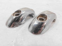 Harley Davison VRSCR Street Rod Chrome Left Right Handlebar Riser Clamp Caps - C3 Cycle