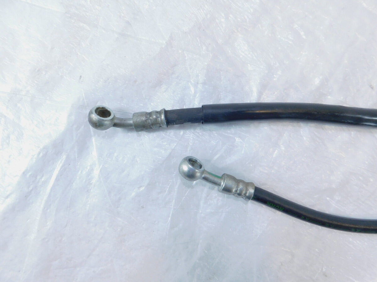 Pair Suzuki RF600 & RF900 Black Engine Motor Cylinder Block Oil Hose Line Pipes - C3 Cycle
