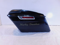 Harley Davidson Road King Electra Glide Black Left Speaker Saddlebag Side Bag - C3 Cycle