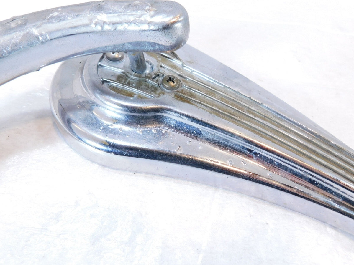 Harley FXR & Softail & Dyna & Sportster Rain Drop Left Chrome Rear View Mirror - C3 Cycle