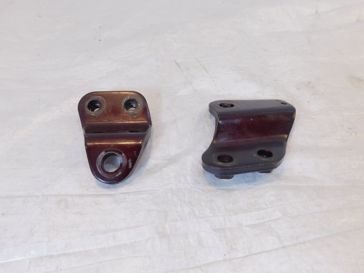 1986 86 Suzuki Intruder 700 VS700 Left/Right Maroon Engine Mount Frame Brackets - C3 Cycle