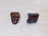 1986 86 Suzuki Intruder 700 VS700 Left/Right Maroon Engine Mount Frame Brackets - C3 Cycle