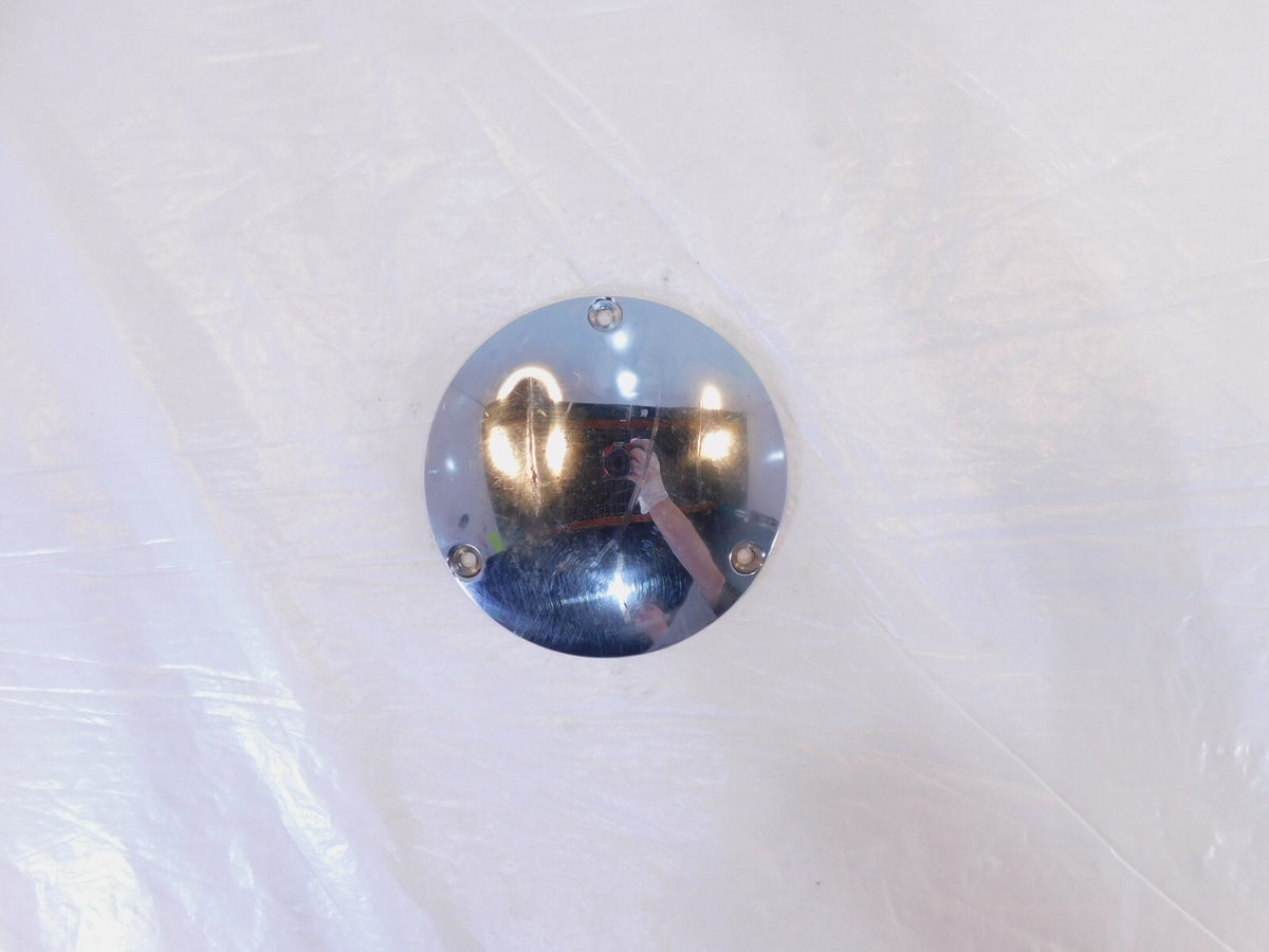 Harley Evo Softail Dyna & FXR Left Engine Motor Chrome Derby Clutch Cap Cover - C3 Cycle